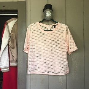 Banana Republic Peach Weaved Top